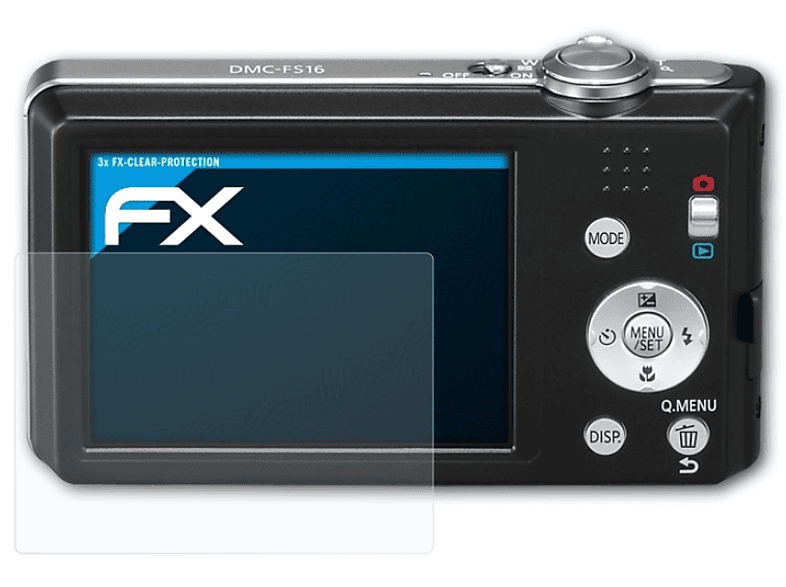 ATFOLIX 3x FX-Clear Displayschutz(für Panasonic Lumix DMC-FS16)