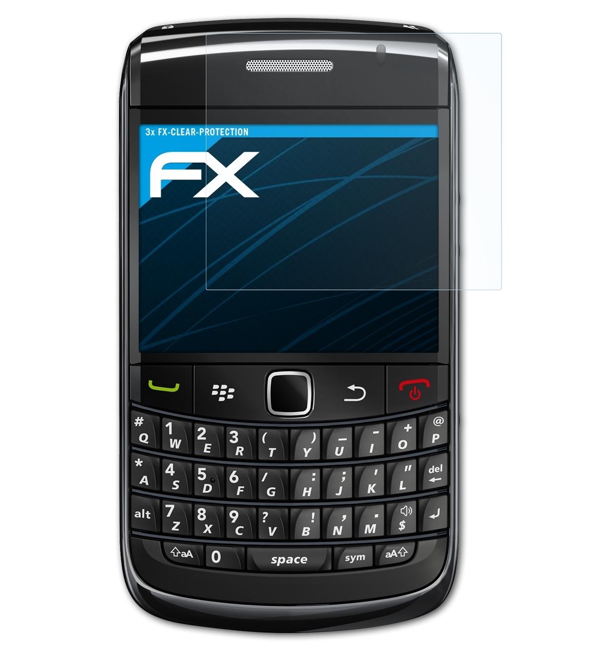 Displayschutz(für ATFOLIX 3x Blackberry FX-Clear 9780) Bold