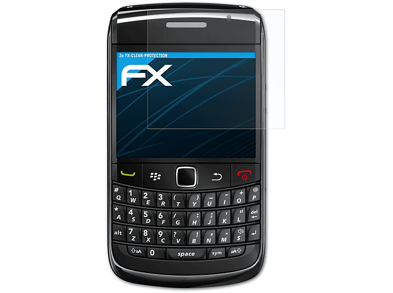 ATFOLIX 3x FX-Clear Displayschutz(für Bold 9780) Blackberry