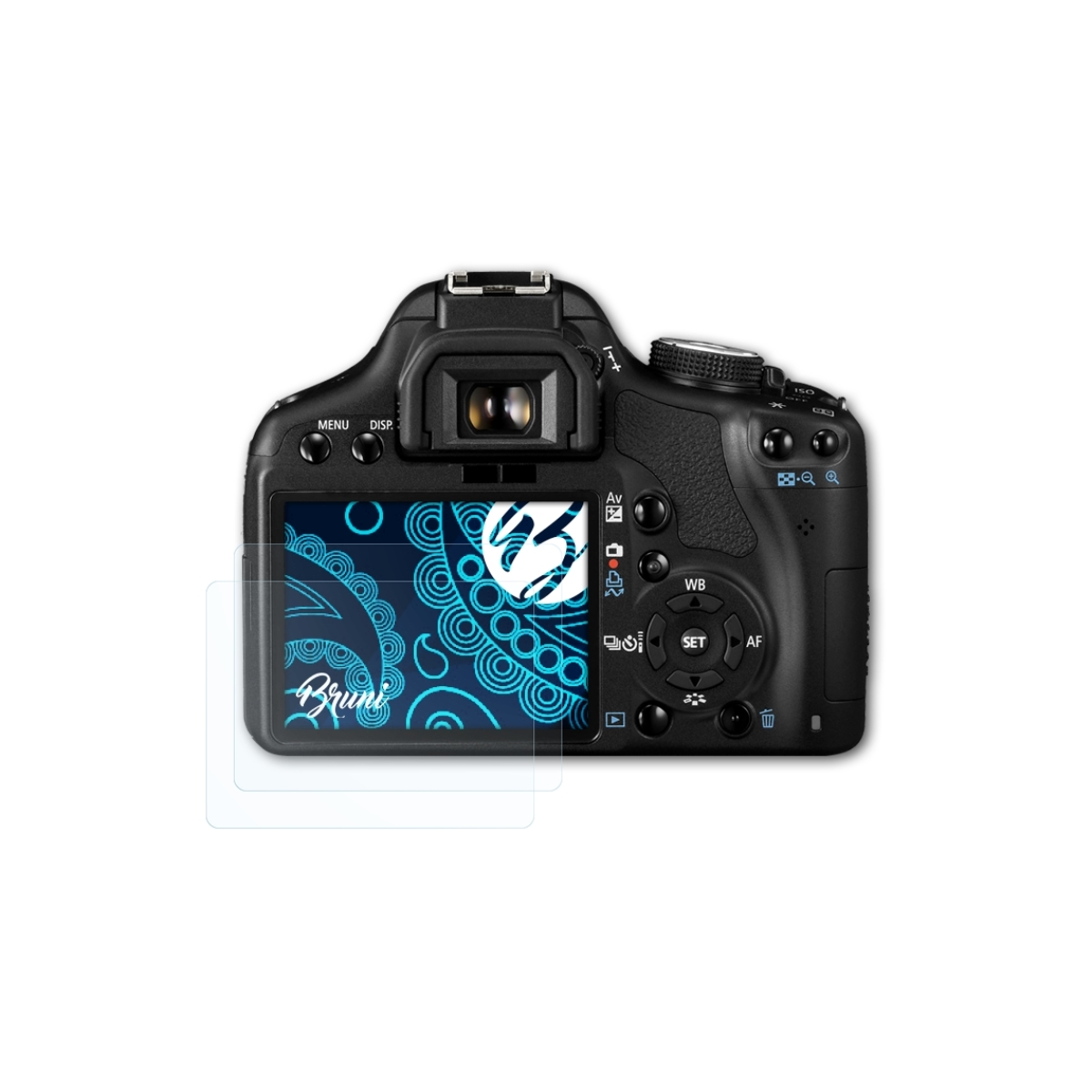 BRUNI 2x Basics-Clear Schutzfolie(für 450D) EOS Canon