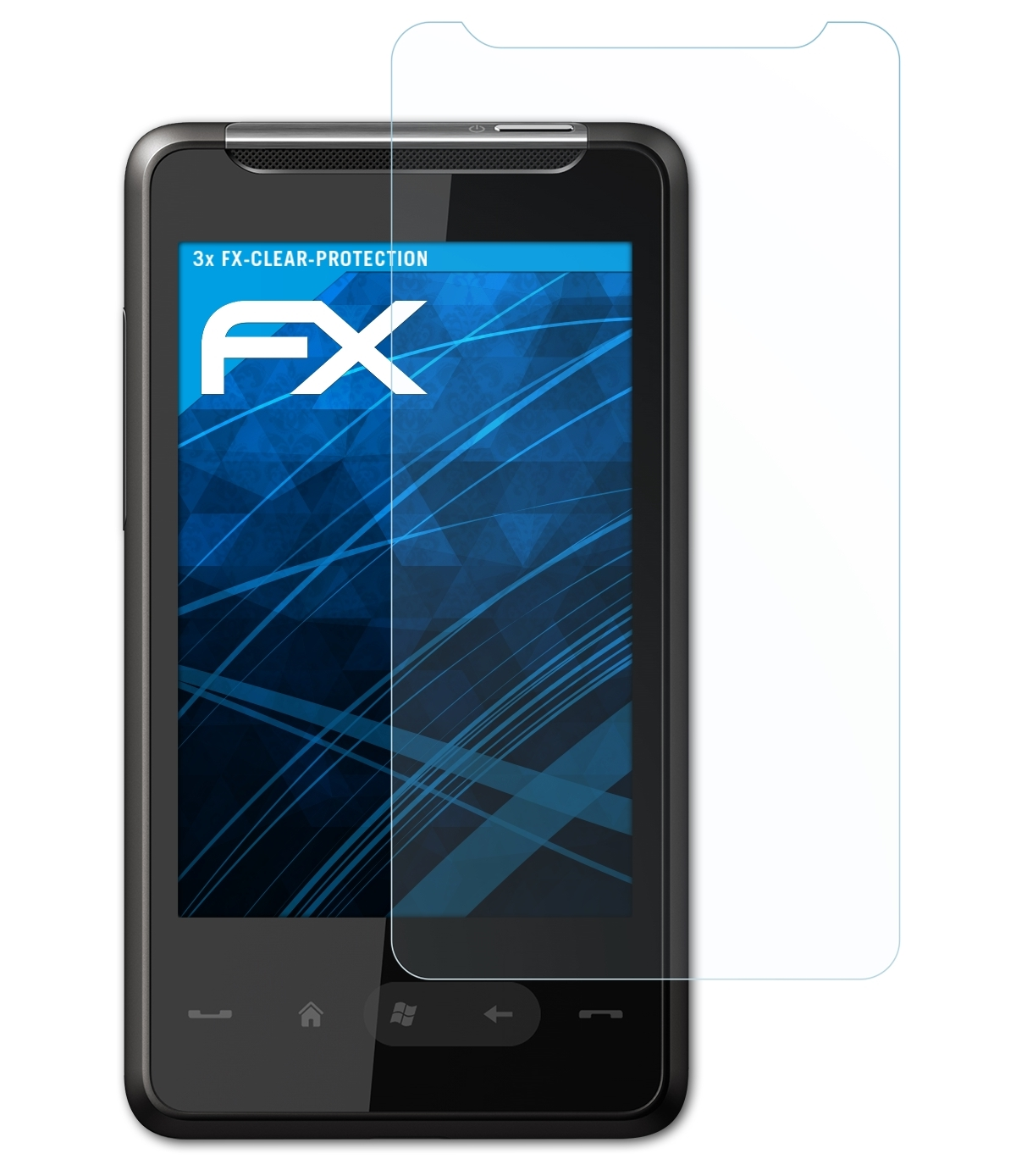 HD 3x FX-Clear ATFOLIX HTC mini) Displayschutz(für