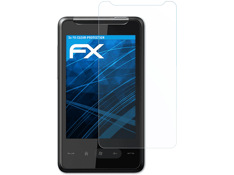 ATFOLIX 3x FX-Clear Displayschutz(für HTC HD mini)
