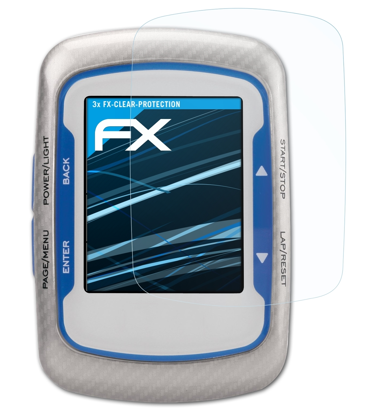 ATFOLIX 3x FX-Clear Displayschutz(für Garmin 500) Edge