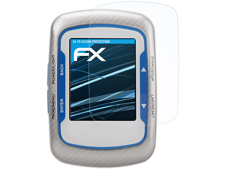 ATFOLIX 3x FX-Clear Garmin Displayschutz(für 500) Edge