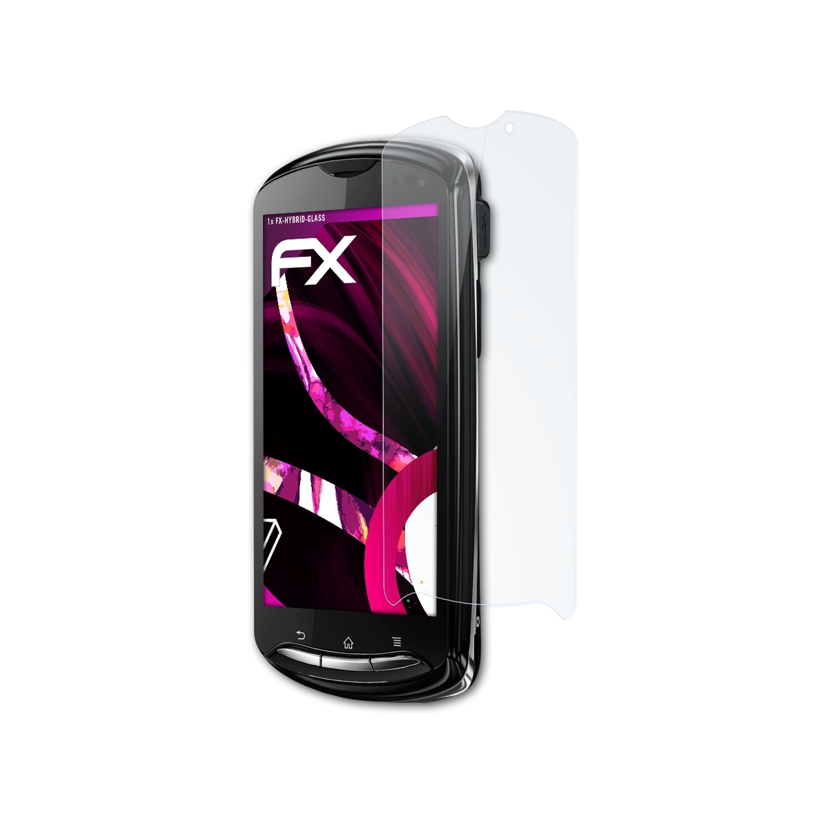 pro) Xperia FX-Hybrid-Glass Schutzglas(für ATFOLIX Sony-Ericsson