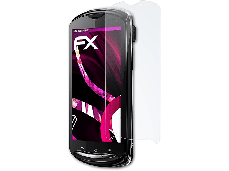 ATFOLIX FX-Hybrid-Glass Schutzglas(für Sony-Ericsson pro) Xperia