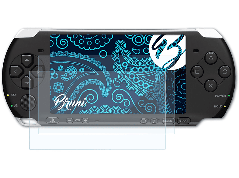 BRUNI 2x Basics-Clear Schutzfolie(für Sony PSP-3000)