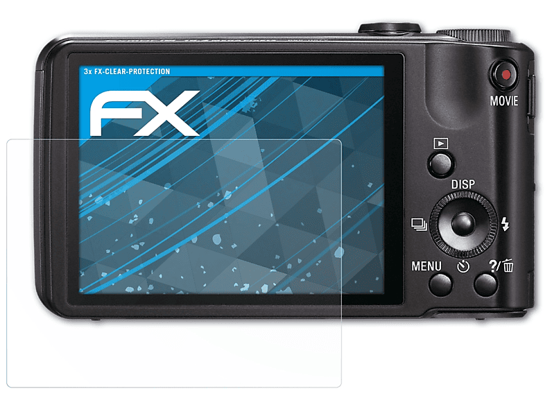 Sony 3x Displayschutz(für ATFOLIX FX-Clear DSC-HX7V)