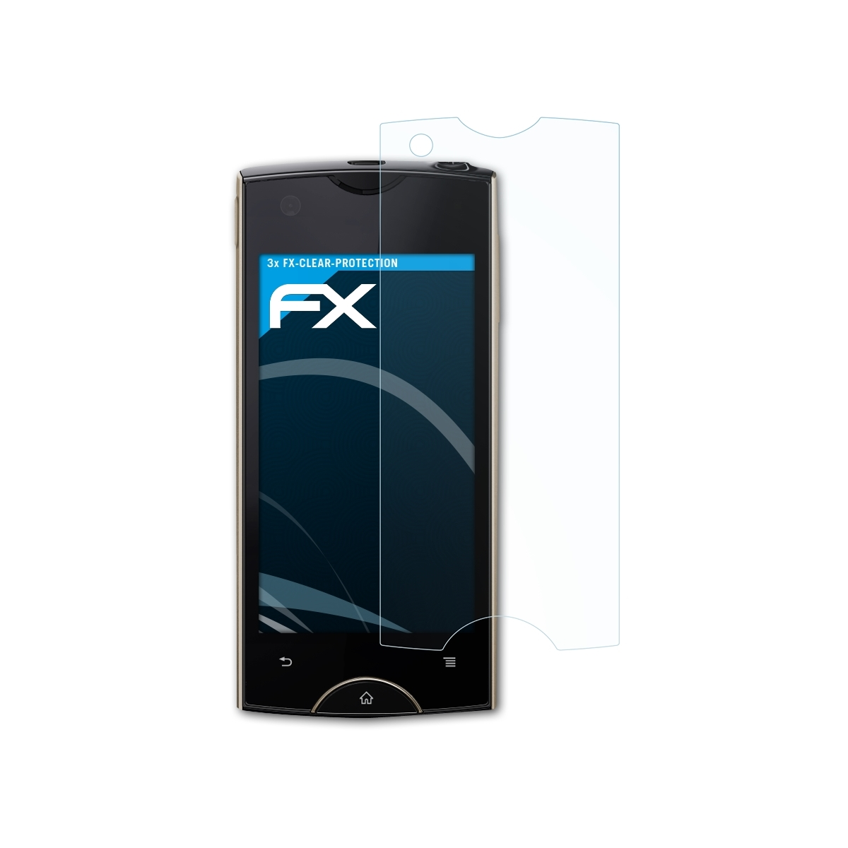ATFOLIX 3x FX-Clear Sony-Ericsson Xperia Displayschutz(für ray)