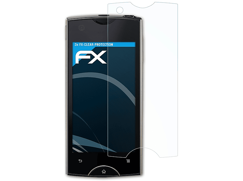 ATFOLIX 3x FX-Clear Displayschutz(für Sony-Ericsson Xperia ray)