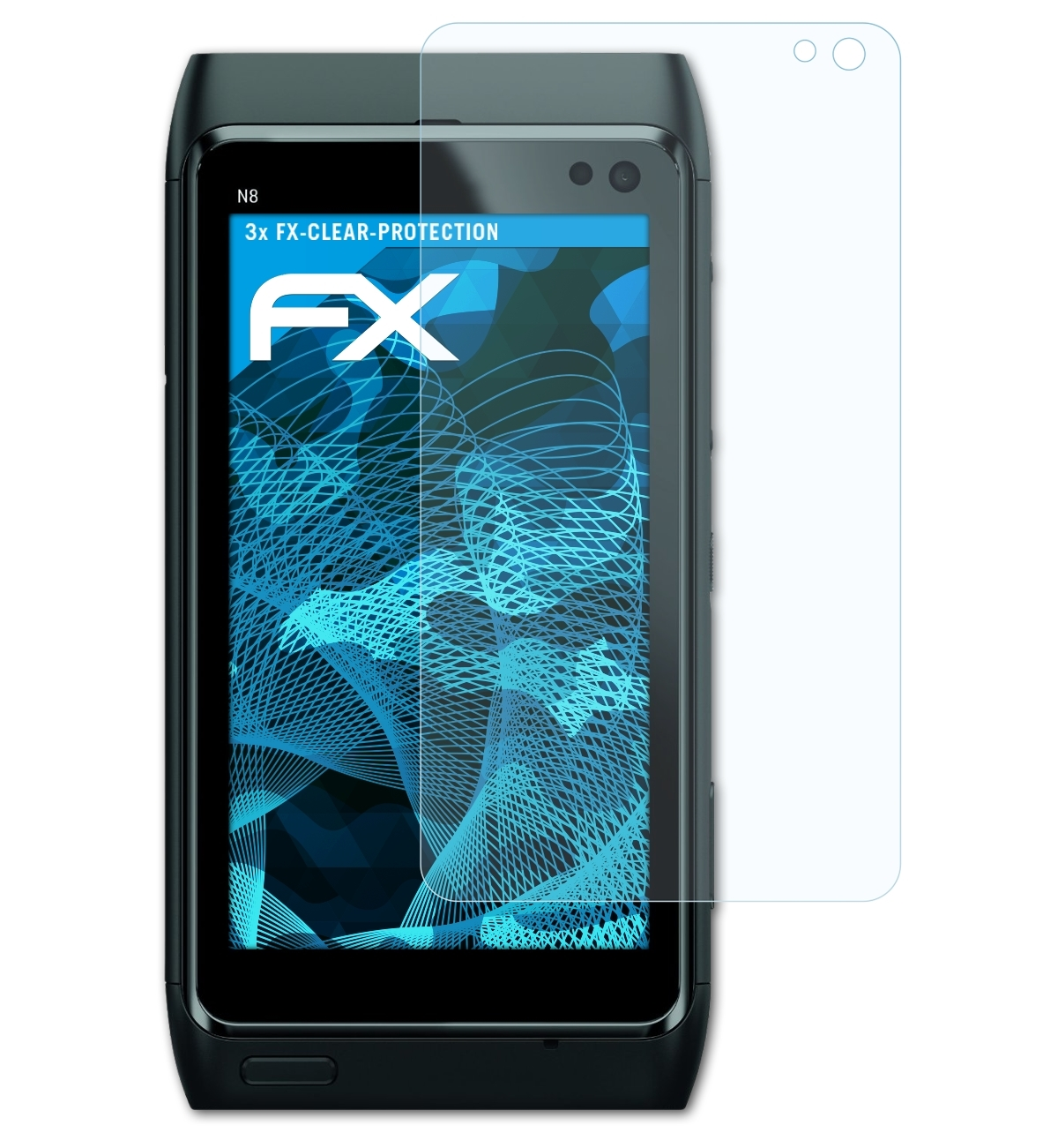 ATFOLIX 3x FX-Clear Displayschutz(für N8) Nokia