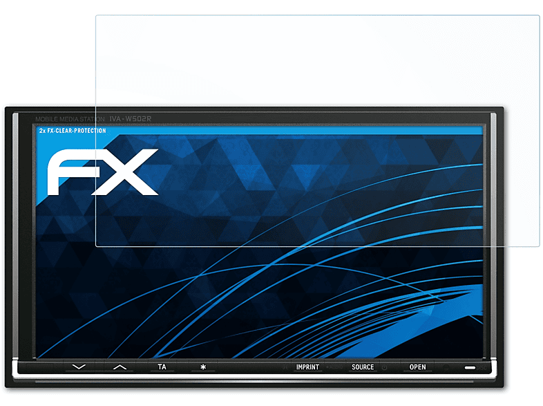 ATFOLIX 2x FX-Clear Alpine IVA-W502R) Displayschutz(für
