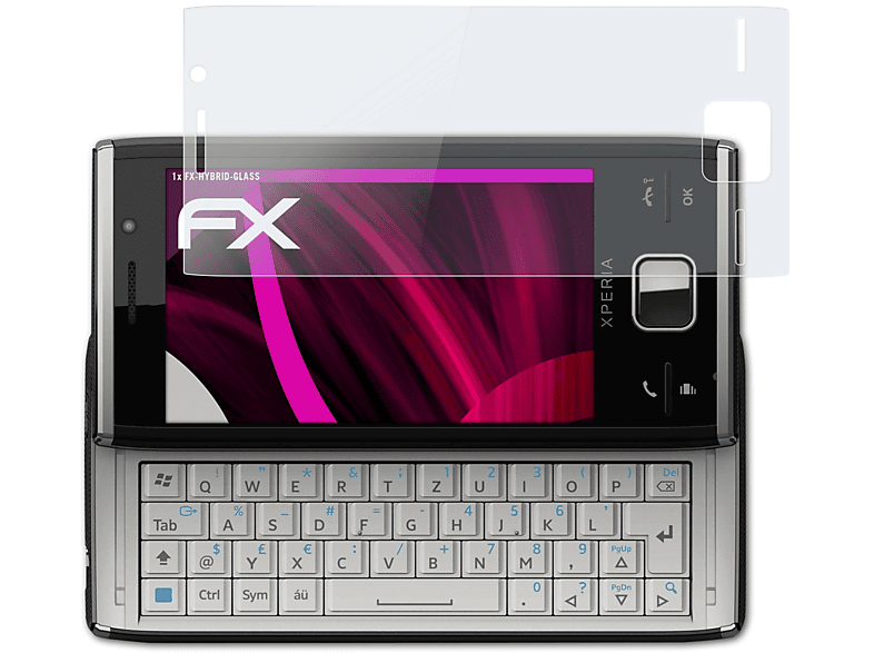 X2) Xperia ATFOLIX Sony-Ericsson Schutzglas(für FX-Hybrid-Glass