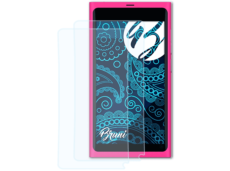 BRUNI 2x Basics-Clear Schutzfolie(für Nokia N9)