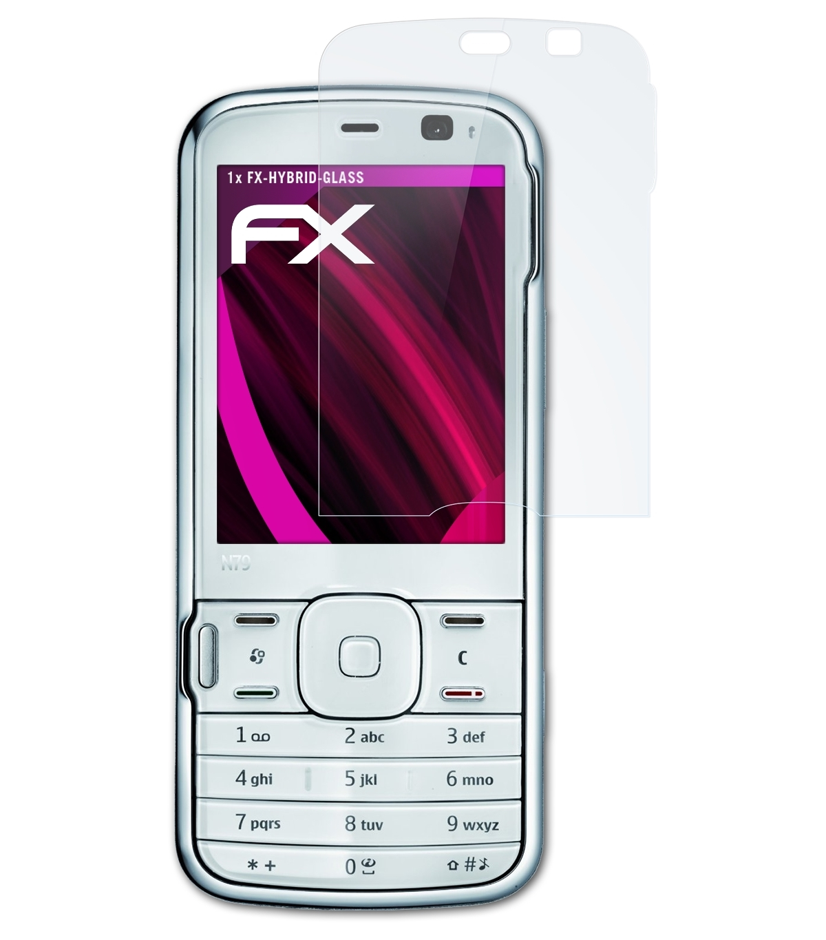 Schutzglas(für FX-Hybrid-Glass Nokia N79) ATFOLIX