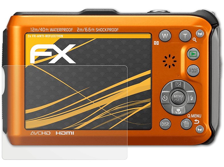 ATFOLIX 3x FX-Antireflex Displayschutz(für Panasonic Lumix DMC-FT3)