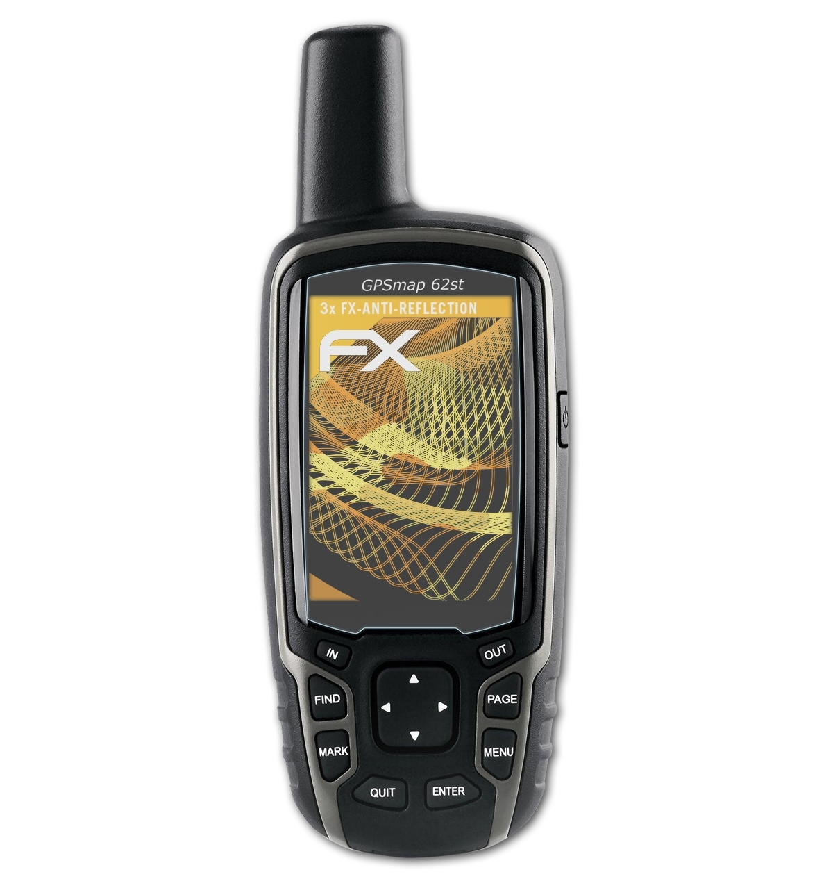 ATFOLIX 3x FX-Antireflex Displayschutz(für GPSMap 62st) Garmin