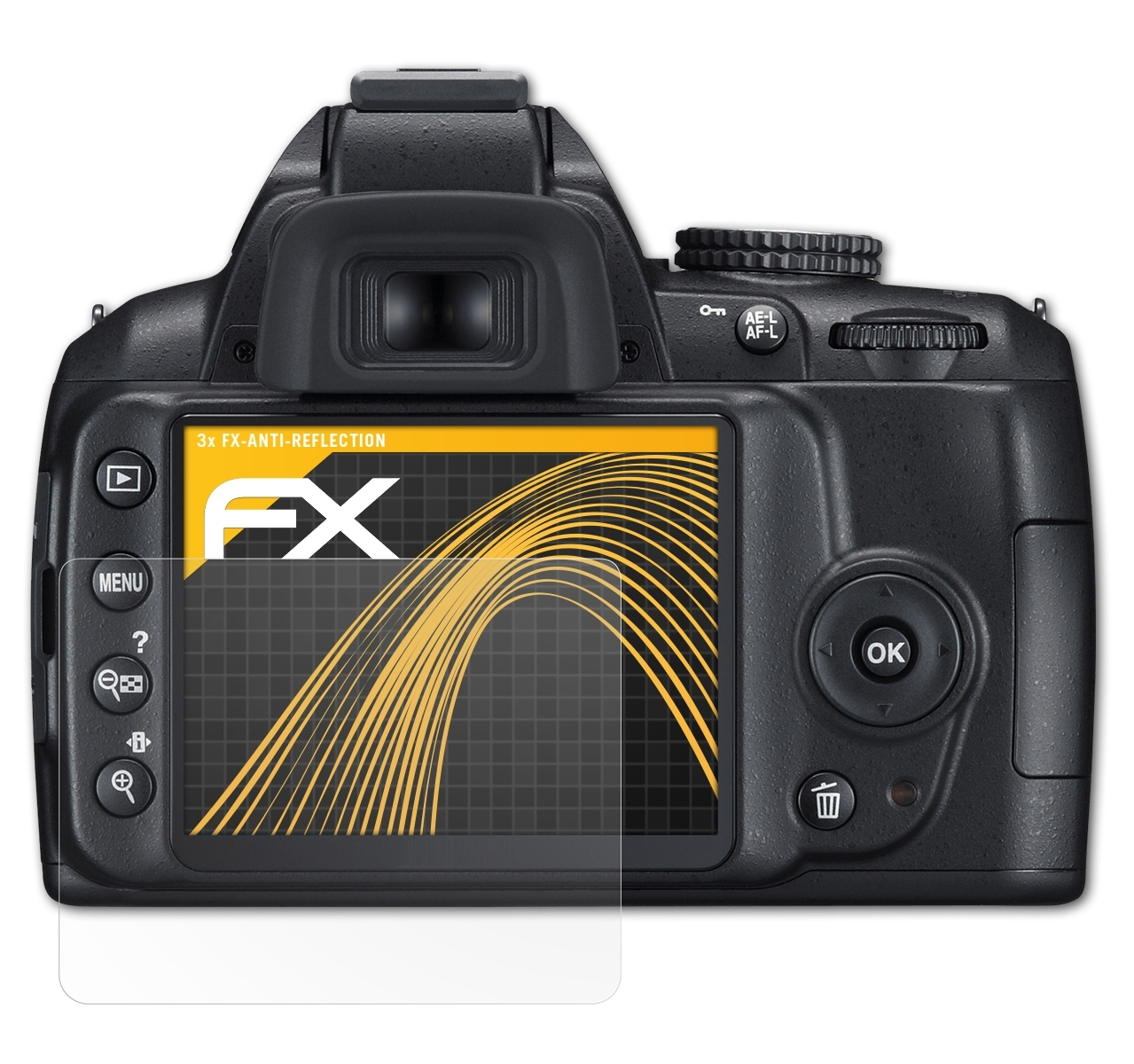 D3000) FX-Antireflex Nikon 3x ATFOLIX Displayschutz(für