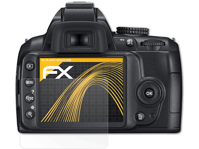 ATFOLIX 3x FX-Antireflex Displayschutz(für Nikon D3000)