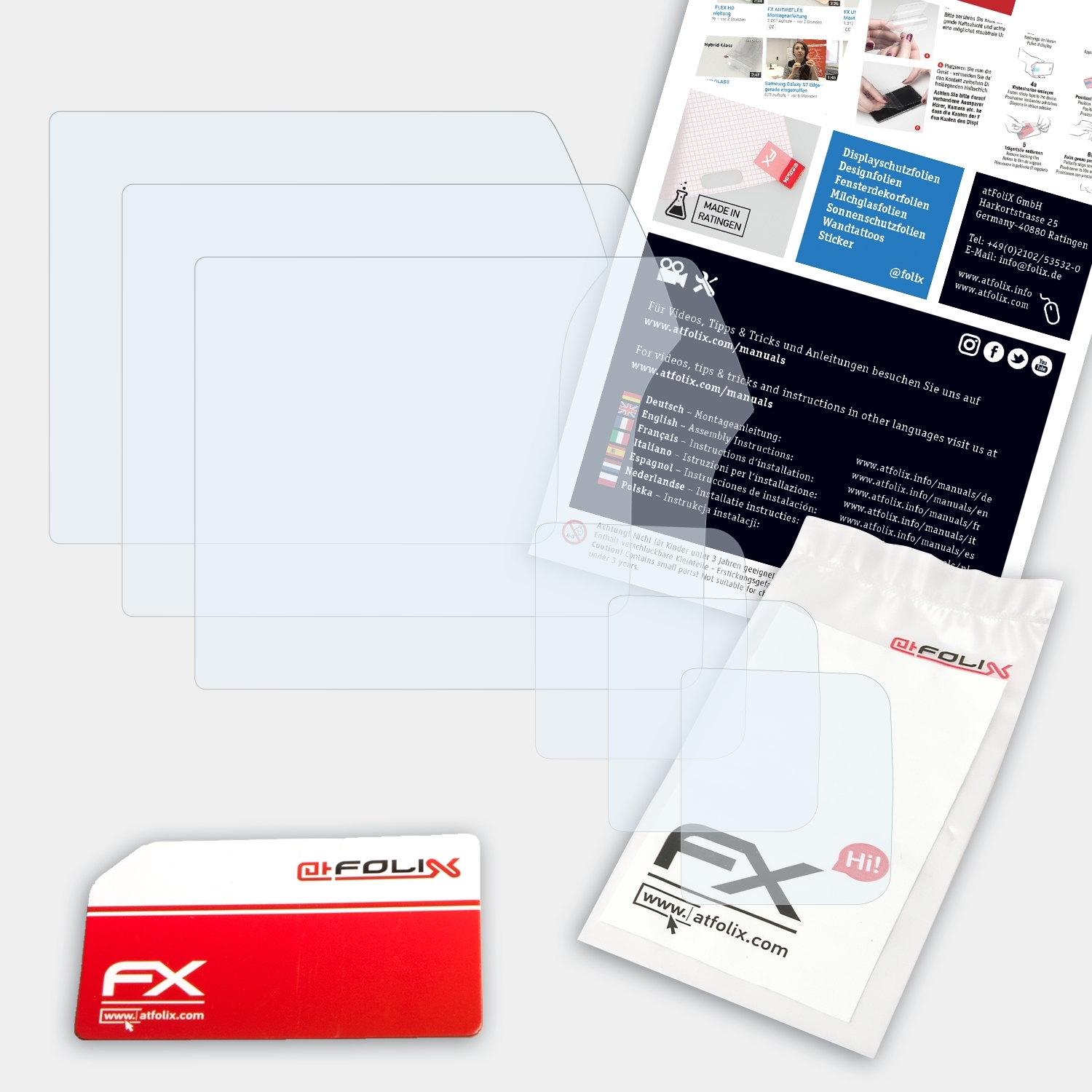 Sigma SD14) FX-Clear Displayschutz(für ATFOLIX 3x