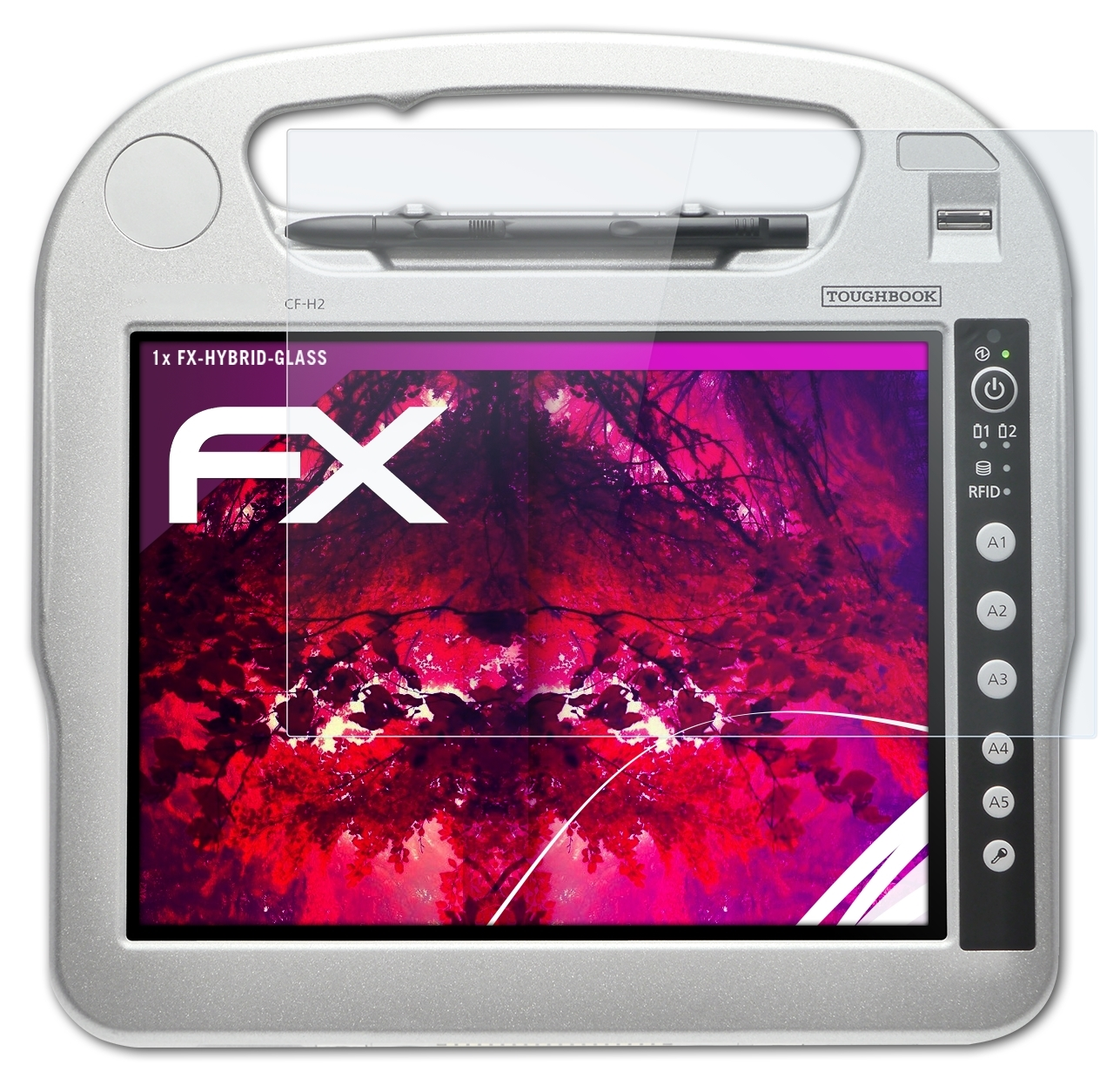 ToughBook Schutzglas(für FX-Hybrid-Glass CF-H1) ATFOLIX Panasonic