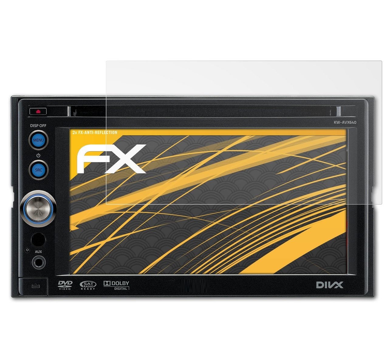FX-Antireflex Displayschutz(für KW-AVX640) JVC 2x ATFOLIX