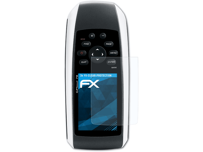 ATFOLIX 3x FX-Clear Displayschutz(für Garmin 78) GPSMap
