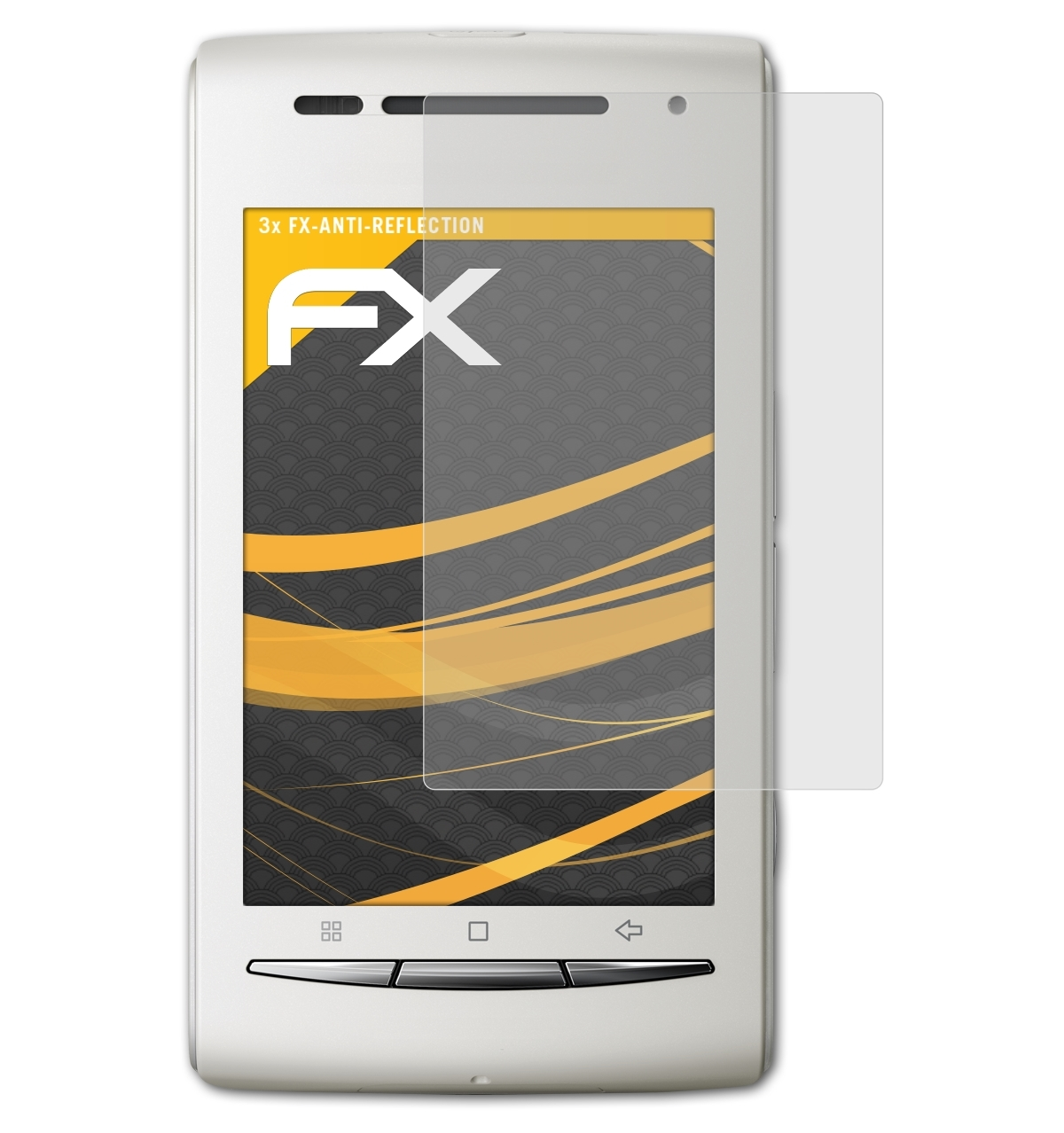 ATFOLIX 3x FX-Antireflex Displayschutz(für Sony-Ericsson Xperia X8)