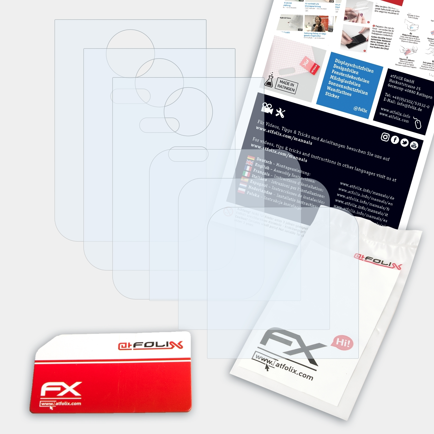 Displayschutz(für 3x PLAYFULL) ATFOLIX FX-Clear Kodak