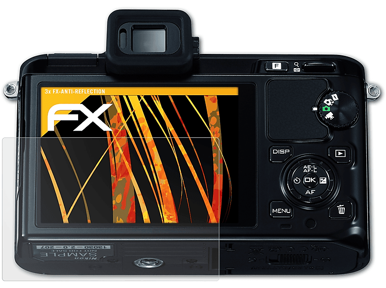 J1) Displayschutz(für ATFOLIX Nikon 3x 1 FX-Antireflex