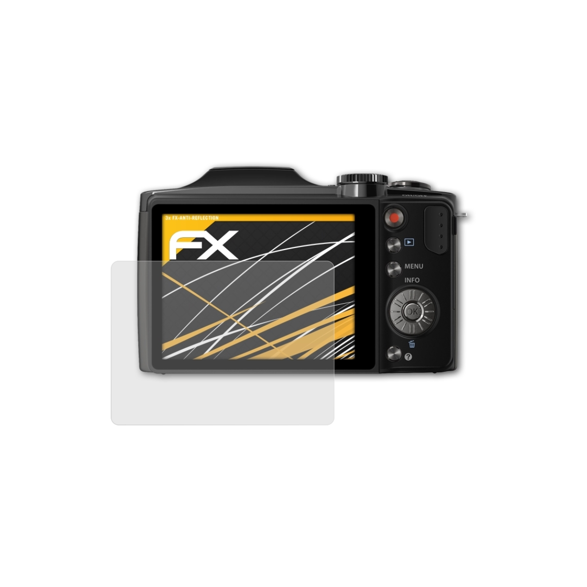 ATFOLIX 3x FX-Antireflex Displayschutz(für Olympus SZ-30MR)