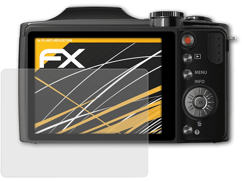 ATFOLIX 3x FX-Antireflex Displayschutz(für Olympus SZ-30MR)