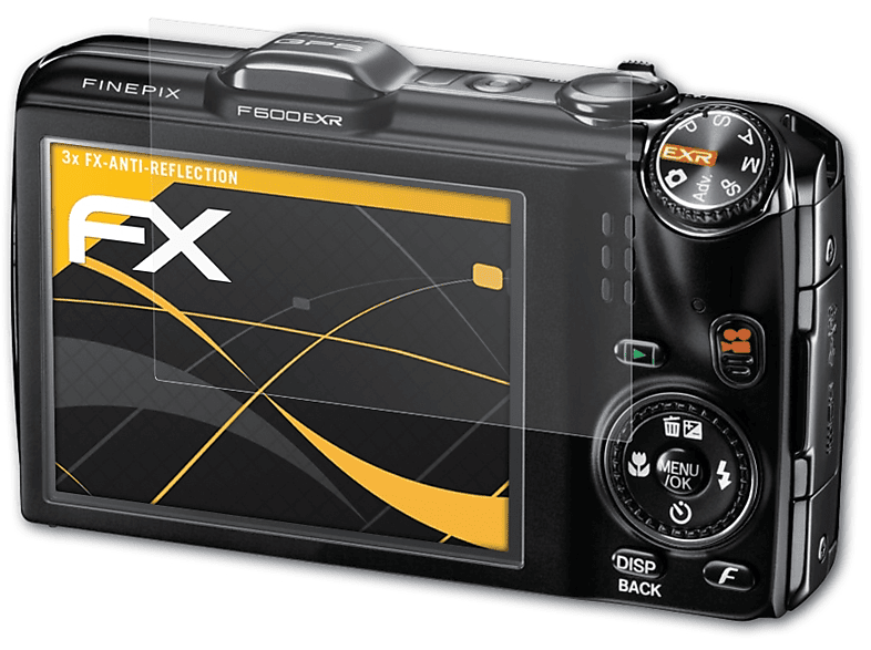 ATFOLIX 3x FX-Antireflex Displayschutz(für Fujifilm FinePix F600EXR)