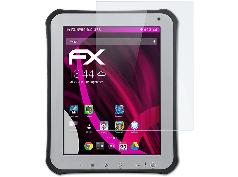 Schutzglas(für ATFOLIX FZ-A1) Panasonic ToughPad FX-Hybrid-Glass