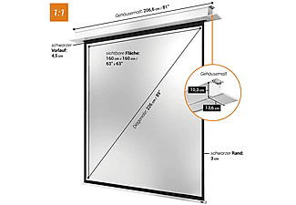 CELEXON Deckeneinbau Pro+ Deckeneinbauleinwand