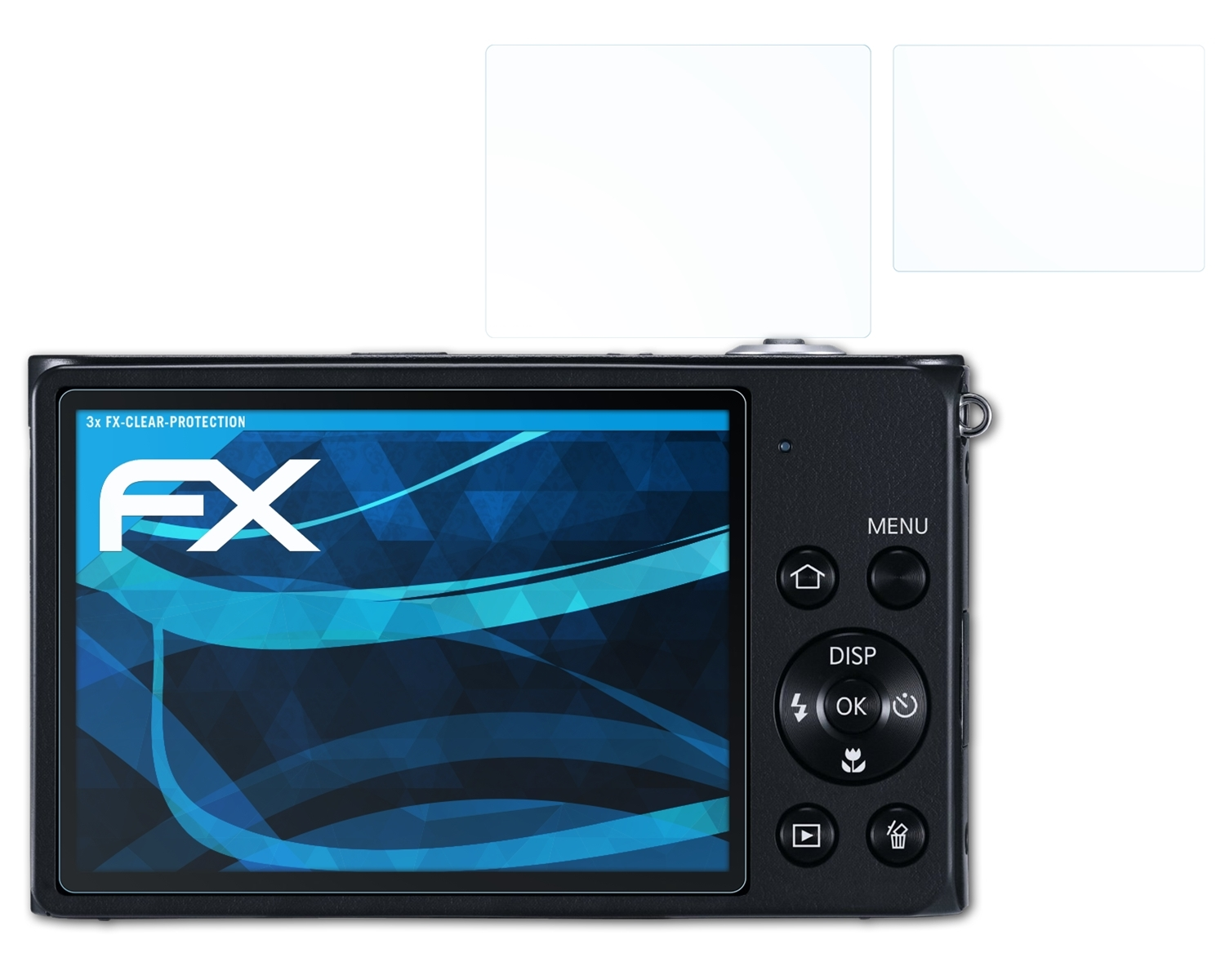 ATFOLIX 3x FX-Clear Displayschutz(für Samsung DV300F)
