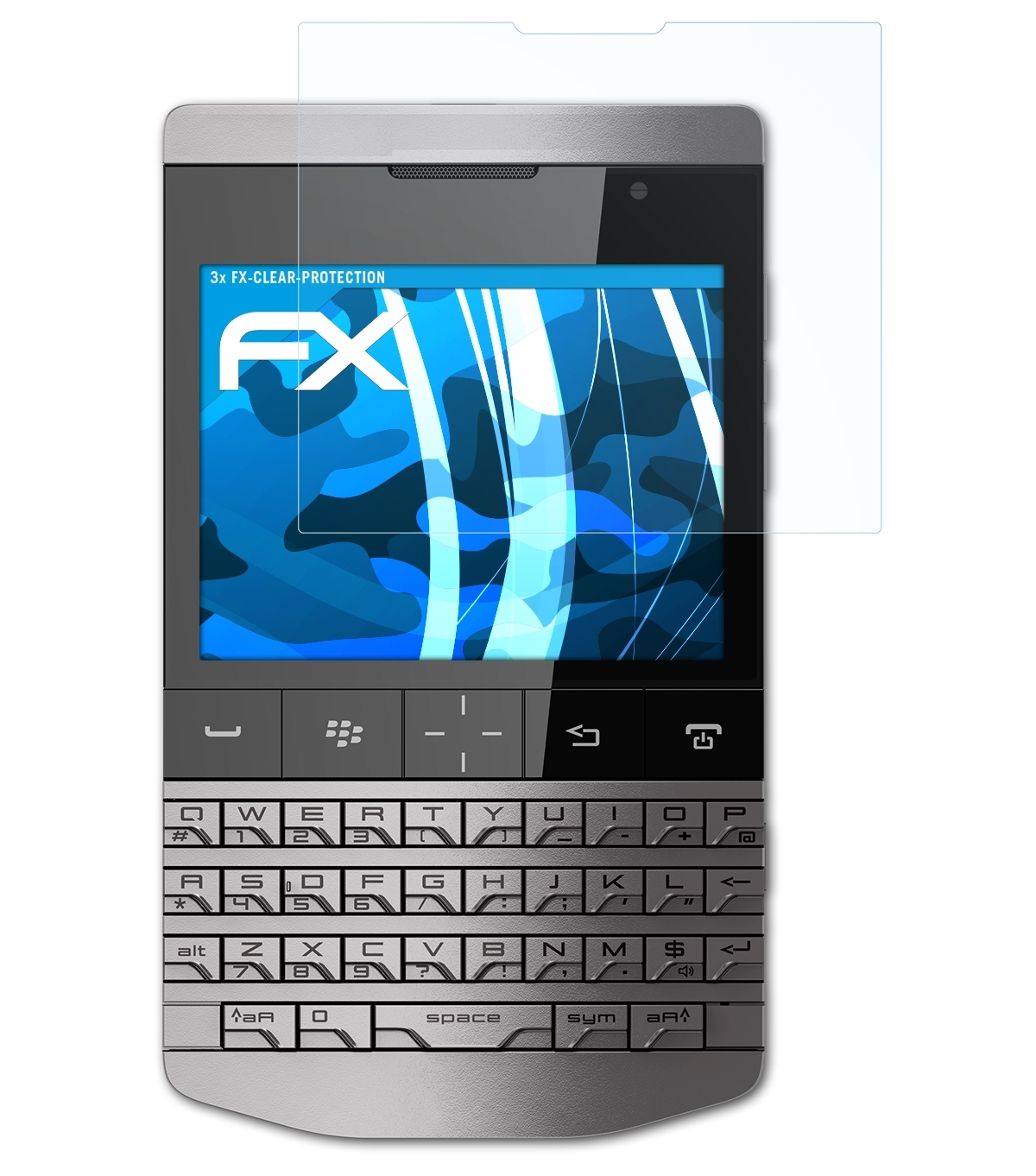ATFOLIX 3x FX-Clear Displayschutz(für Blackberry P9981)