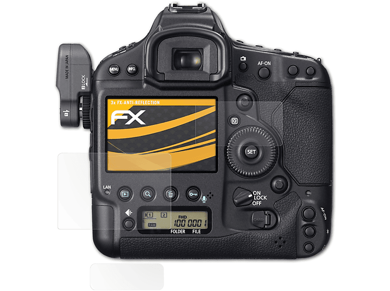 ATFOLIX 3x FX-Antireflex Displayschutz(für Canon EOS 1D X)