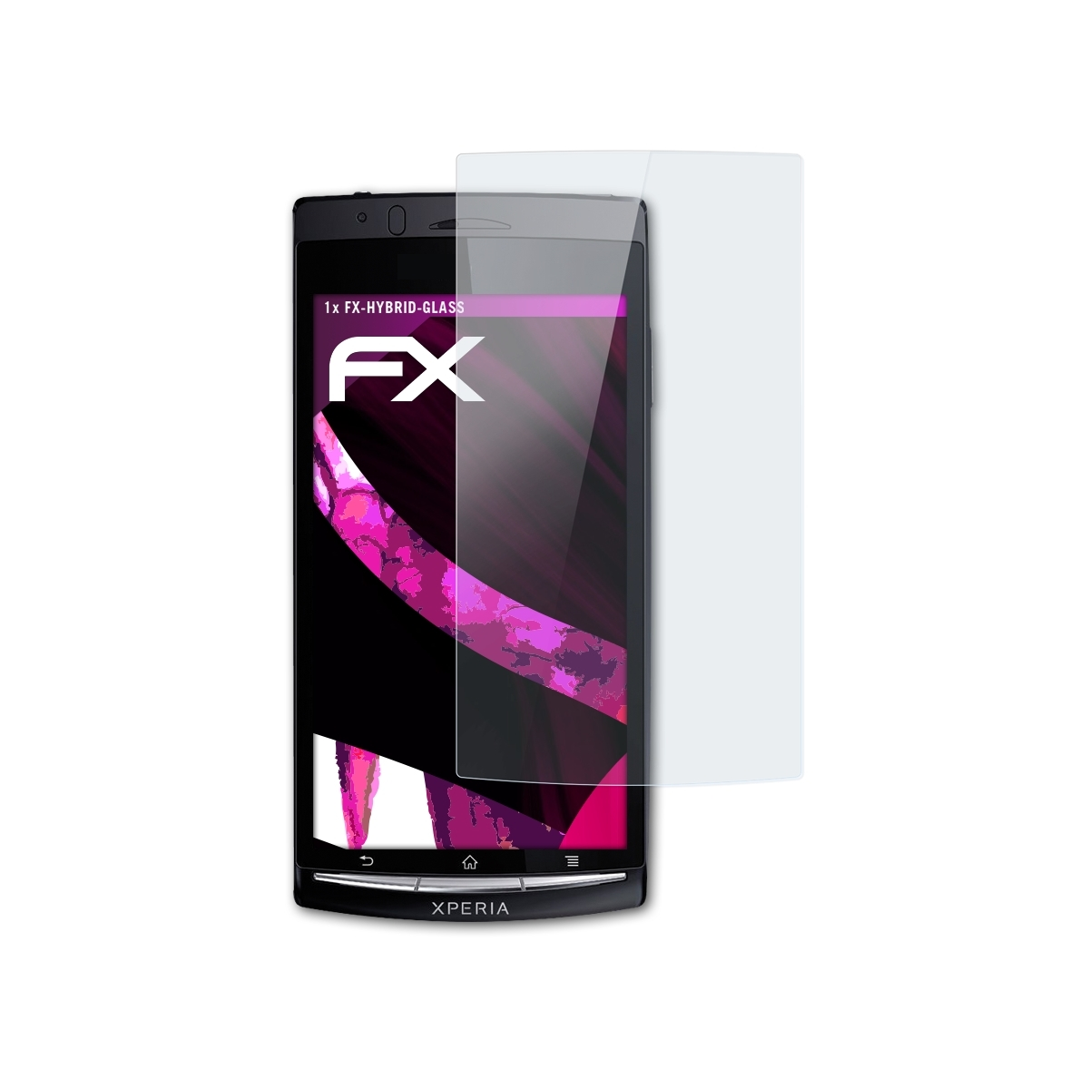 Schutzglas(für FX-Hybrid-Glass S) Sony-Ericsson arc Xperia ATFOLIX