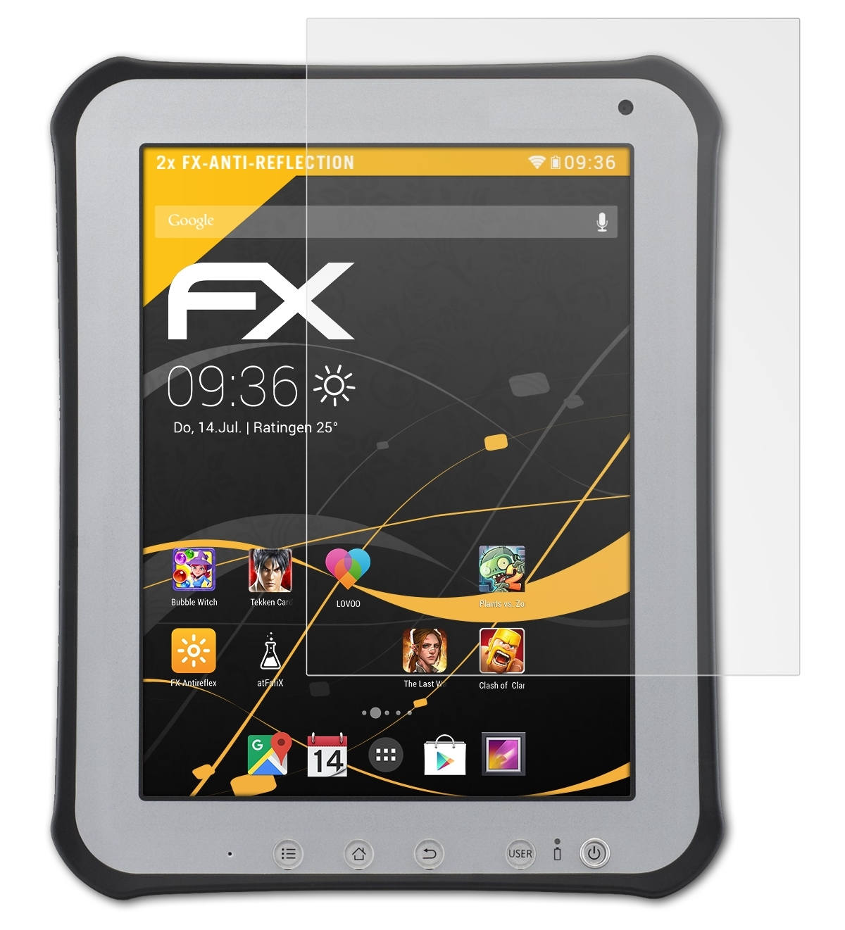 ATFOLIX 2x ToughPad Panasonic FZ-A1) Displayschutz(für FX-Antireflex