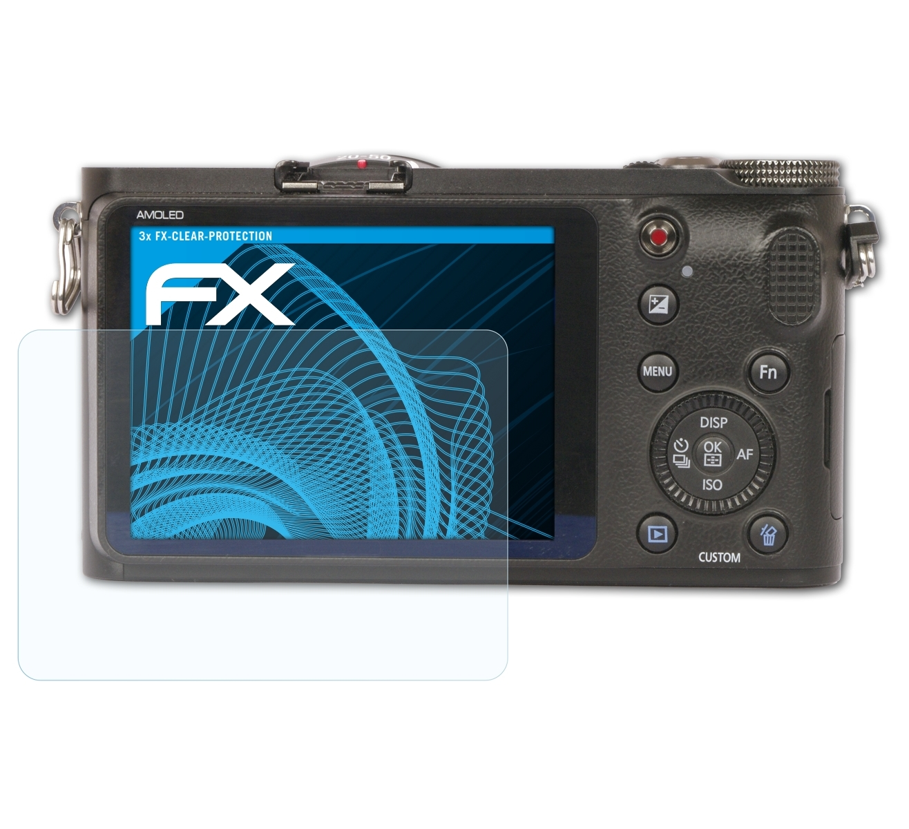 FX-Clear Samsung NX200) 3x Displayschutz(für ATFOLIX