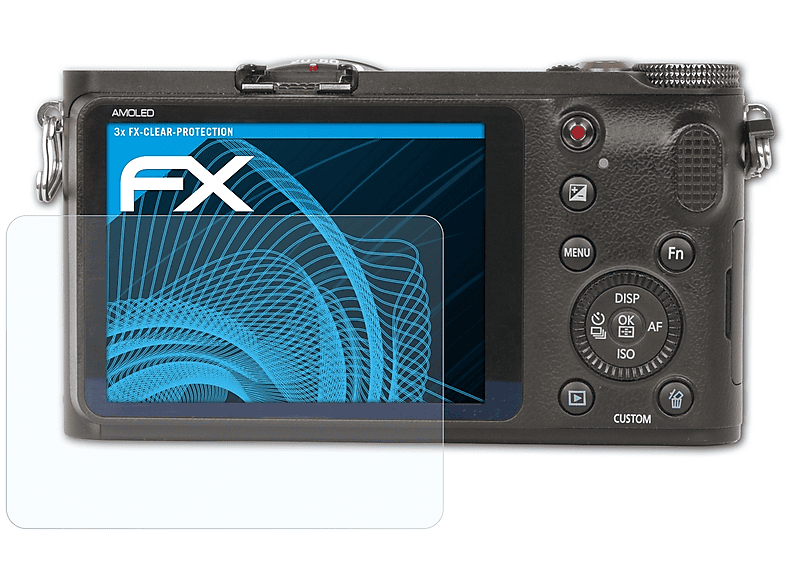 ATFOLIX 3x FX-Clear Displayschutz(für Samsung NX200)