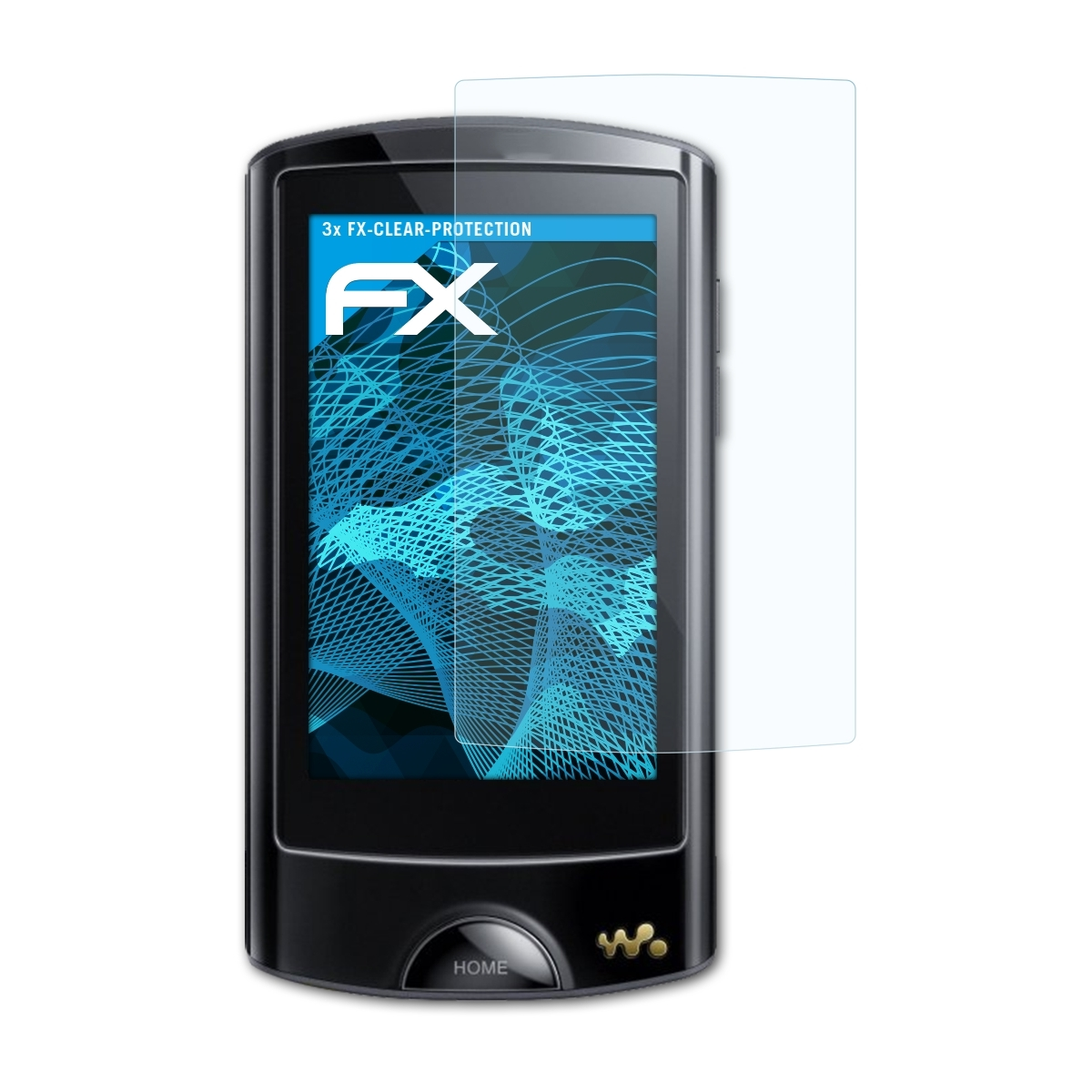 ATFOLIX 3x FX-Clear Displayschutz(für Sony NWZ-A865) Walkman