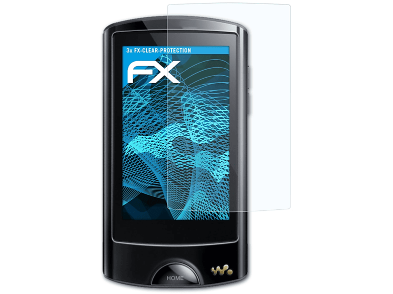 Displayschutz(für NWZ-A865) ATFOLIX Walkman Sony 3x FX-Clear