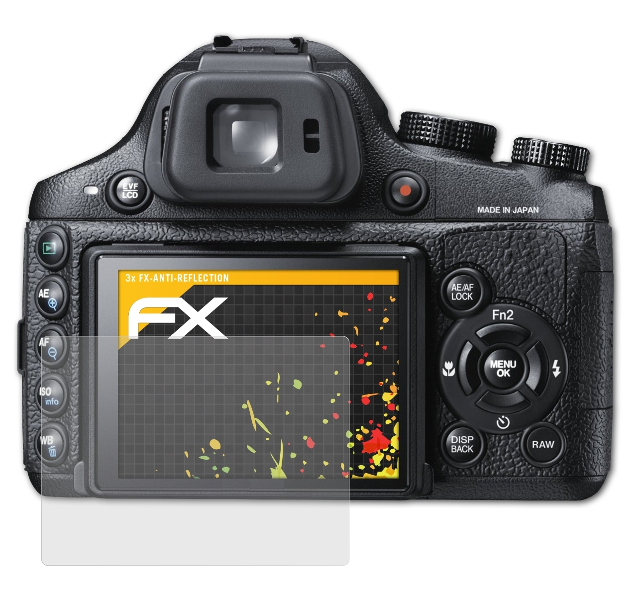 X-S1) Displayschutz(für FX-Antireflex ATFOLIX Fujifilm 3x