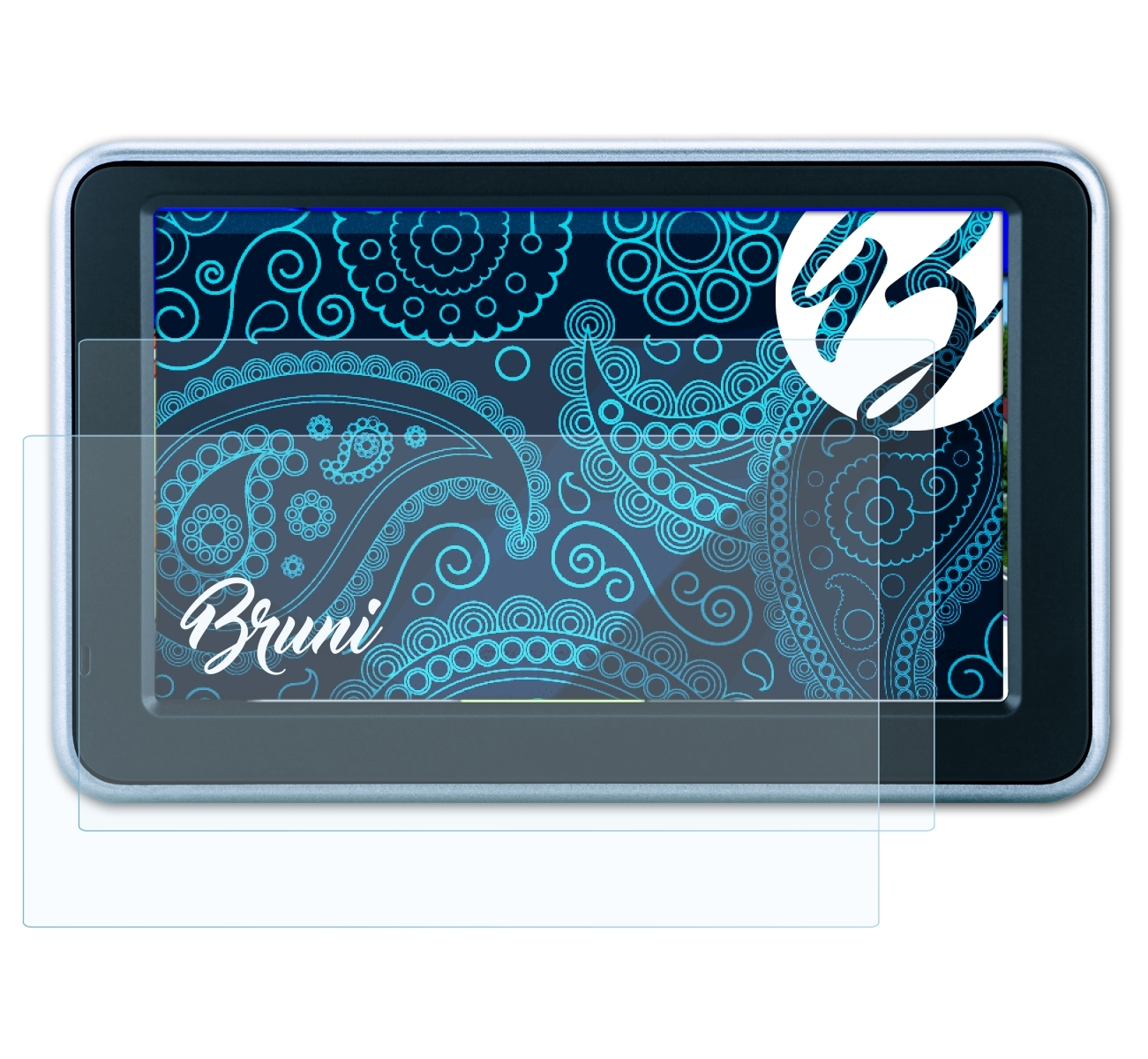 BRUNI 2x Basics-Clear nüvi Schutzfolie(für 2460) Garmin