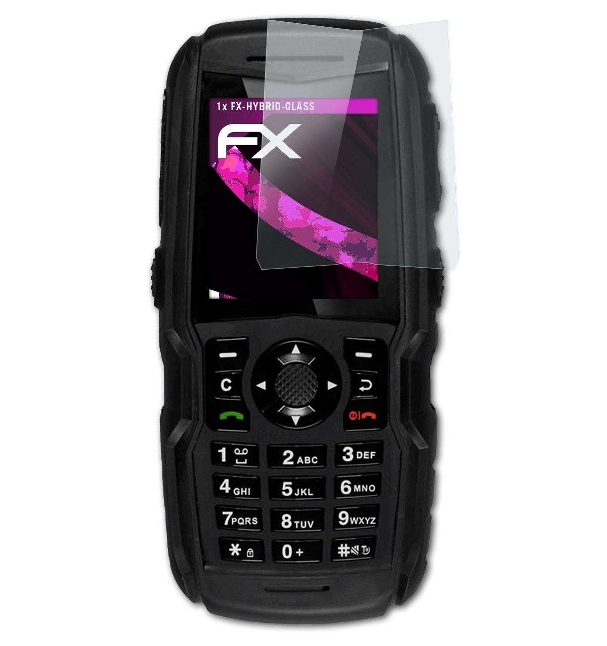 XP5300 ATFOLIX FX-Hybrid-Glass 3G) Sonim Schutzglas(für Force