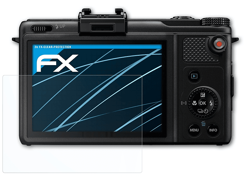 ATFOLIX 3x FX-Clear Displayschutz(für Olympus XZ-1)