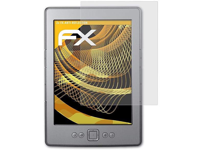 4 2x FX-Antireflex Displayschutz(für Amazon (Model 2011)) Kindle ATFOLIX
