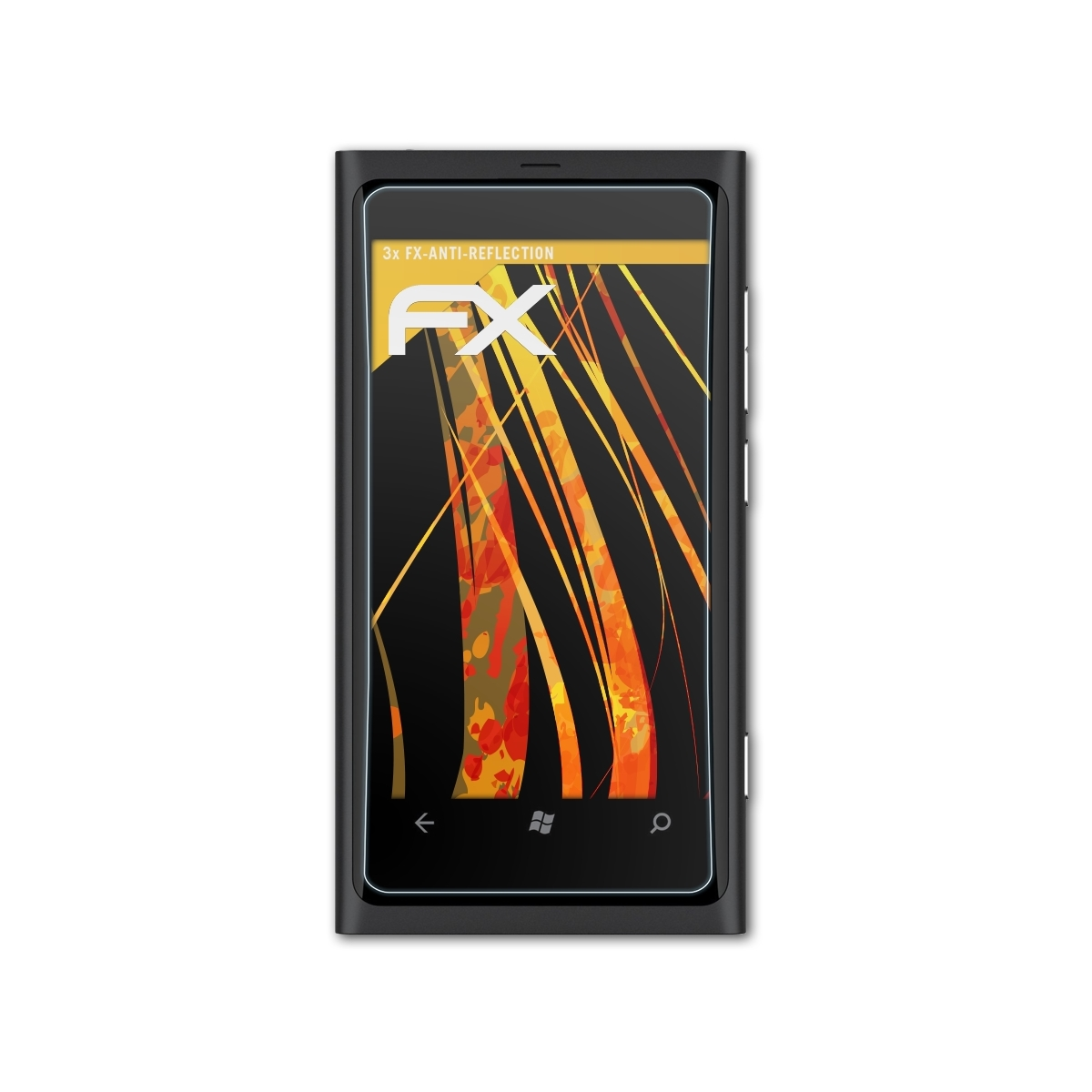 3x Displayschutz(für ATFOLIX FX-Antireflex Nokia 800) Lumia